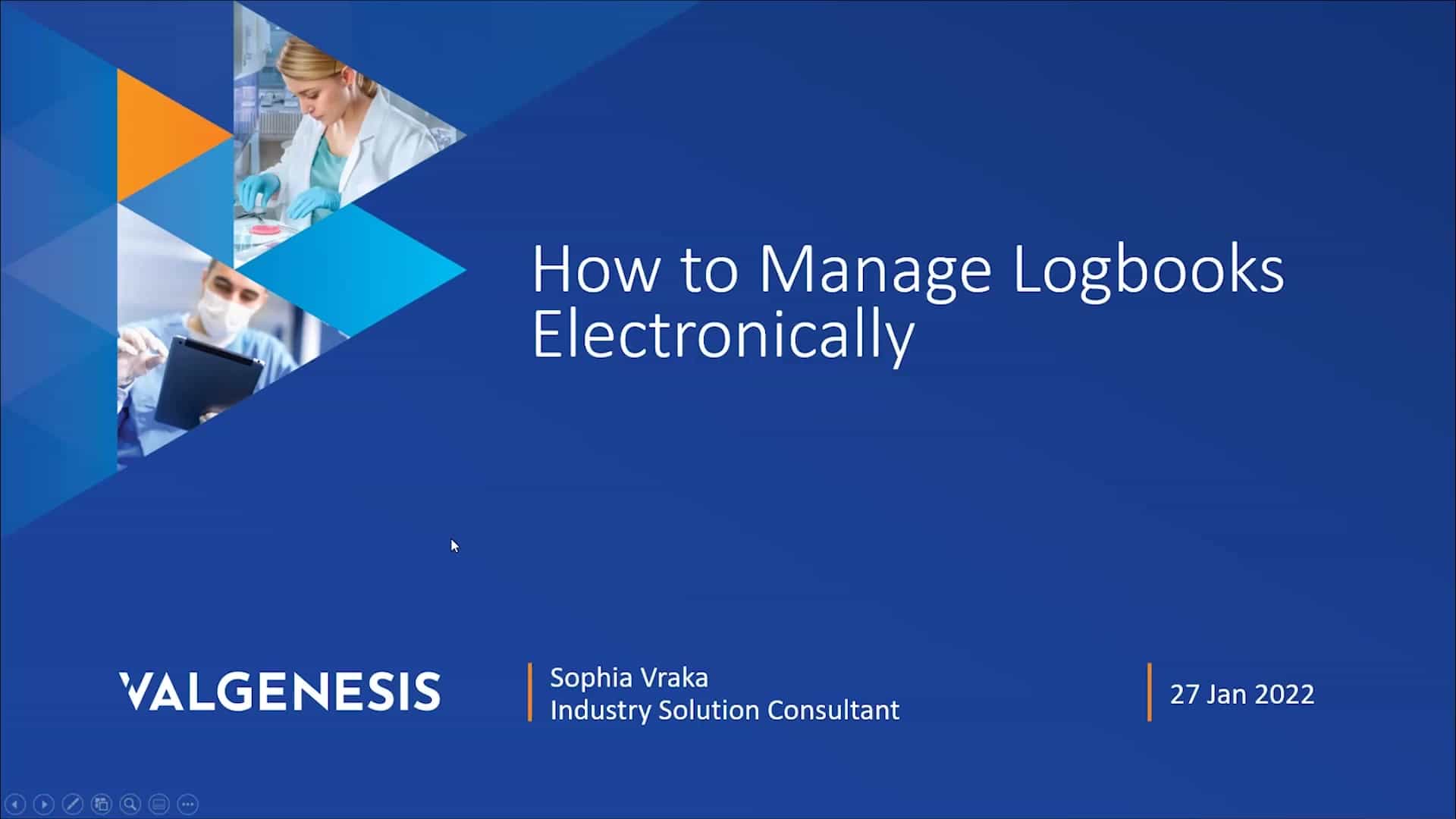 ValGenesis eLogbook Electronic Logbook Management Software